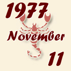 Skorpió, 1977. November 11