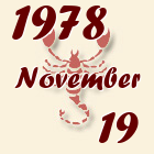 Skorpió, 1978. November 19