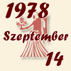 Szűz, 1978. Szeptember 14