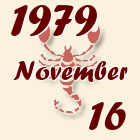 Skorpió, 1979. November 16