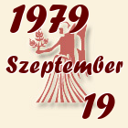 Szűz, 1979. Szeptember 19