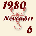Skorpió, 1980. November 6