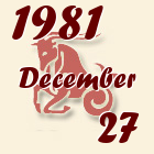Bak, 1981. December 27