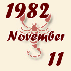 Skorpió, 1982. November 11