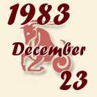 Bak, 1983. December 23