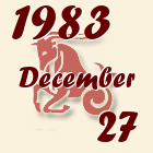 Bak, 1983. December 27