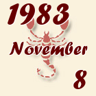 Skorpió, 1983. November 8