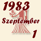 Szűz, 1983. Szeptember 1