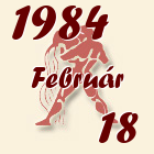 Vízöntő, 1984. Február 18