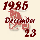 Bak, 1985. December 23