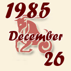 Bak, 1985. December 26