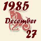 Bak, 1985. December 27