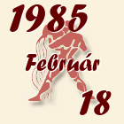Vízöntő, 1985. Február 18