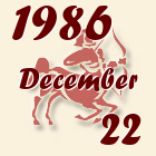 Nyilas, 1986. December 22