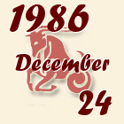 Bak, 1986. December 24
