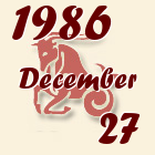 Bak, 1986. December 27