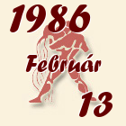 Vízöntő, 1986. Február 13