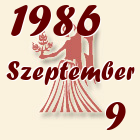 Szűz, 1986. Szeptember 9