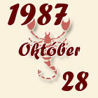 Skorpió, 1987. Október 28