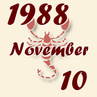 Skorpió, 1988. November 10