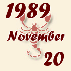 Skorpió, 1989. November 20