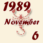 Skorpió, 1989. November 6
