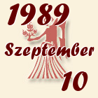 Szűz, 1989. Szeptember 10