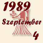 Szűz, 1989. Szeptember 4