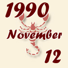 Skorpió, 1990. November 12