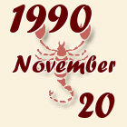 Skorpió, 1990. November 20