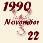 Skorpió, 1990. November 22