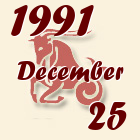Bak, 1991. December 25