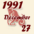 Bak, 1991. December 27