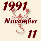 Skorpió, 1991. November 11