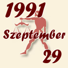 Mérleg, 1991. Szeptember 29