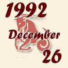 Bak, 1992. December 26
