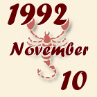 Skorpió, 1992. November 10