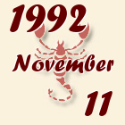 Skorpió, 1992. November 11