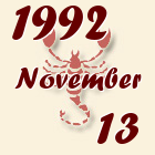 Skorpió, 1992. November 13