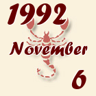 Skorpió, 1992. November 6