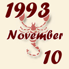 Skorpió, 1993. November 10