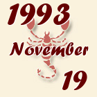 Skorpió, 1993. November 19