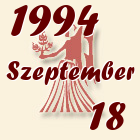 Szűz, 1994. Szeptember 18