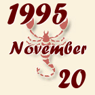 Skorpió, 1995. November 20
