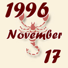 Skorpió, 1996. November 17