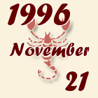 Skorpió, 1996. November 21