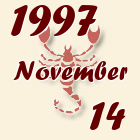 Skorpió, 1997. November 14