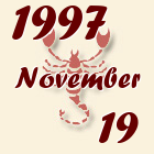 Skorpió, 1997. November 19