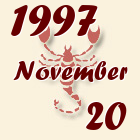 Skorpió, 1997. November 20