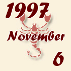 Skorpió, 1997. November 6